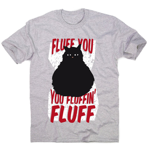 Fluffy cat - men's funny premium t-shirt - Graphic Gear