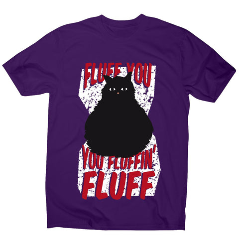 Fluffy cat - men's funny premium t-shirt - Graphic Gear