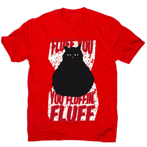 Fluffy cat - men's funny premium t-shirt - Graphic Gear