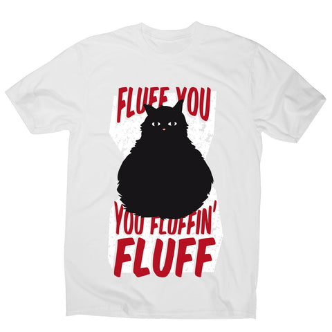 Fluffy cat - men's funny premium t-shirt - Graphic Gear