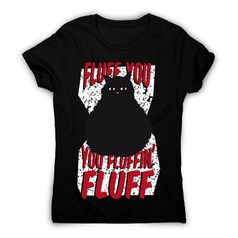 Fluffy cat - women's funny premium t-shirt - Graphic Gear