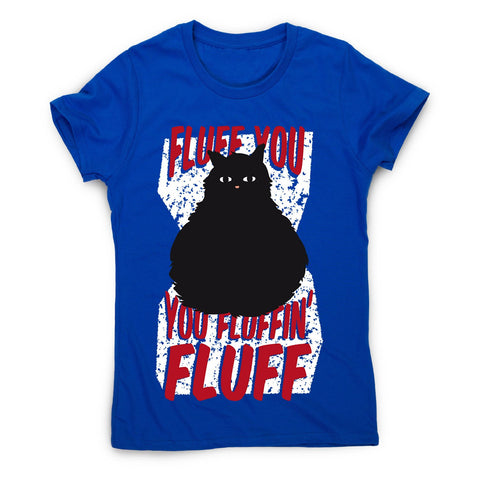 Fluffy cat - women's funny premium t-shirt - Graphic Gear