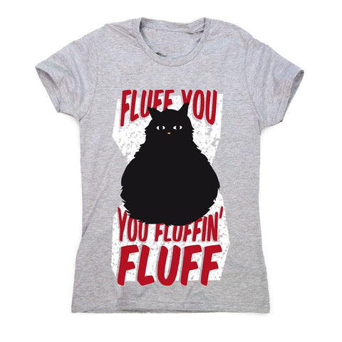 Fluffy cat - women's funny premium t-shirt - Graphic Gear