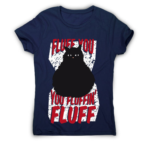 Fluffy cat - women's funny premium t-shirt - Graphic Gear