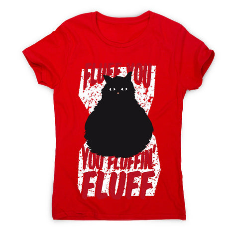 Fluffy cat - women's funny premium t-shirt - Graphic Gear