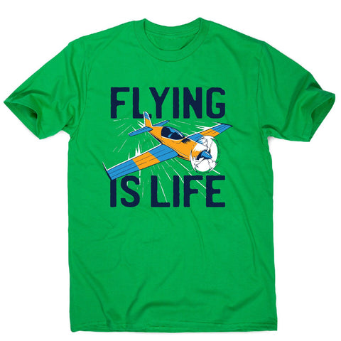 Flying is life - men's funny premium t-shirt - Graphic Gear