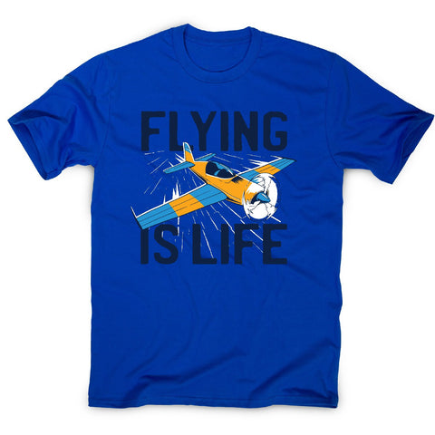 Flying is life - men's funny premium t-shirt - Graphic Gear