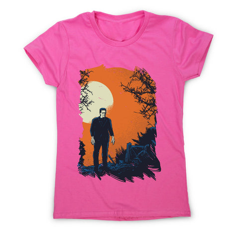 Frankenstein graphic - women's funny premium t-shirt - Graphic Gear