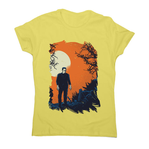 Frankenstein graphic - women's funny premium t-shirt - Graphic Gear