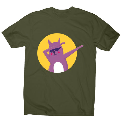 Funny cat dab - men's t-shirt - Graphic Gear