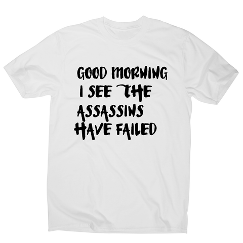 good morning I see the - funny sleeping t-shirt men's - Graphic Gear