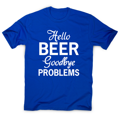 hello beer goodbye - funny drinking t-shirt men's - Graphic Gear