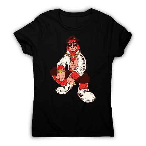Hip hop bigfoot - women's funny premium t-shirt - Graphic Gear