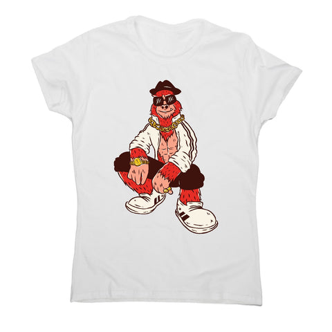 Hip hop bigfoot - women's funny premium t-shirt - Graphic Gear
