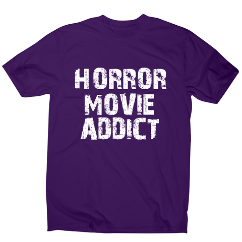 horror movie addict - funny t-shirt men's - Graphic Gear