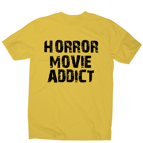 horror movie addict - funny t-shirt men's - Graphic Gear