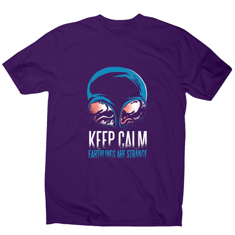 Keep calm alien - funny men's t-shirt - Graphic Gear