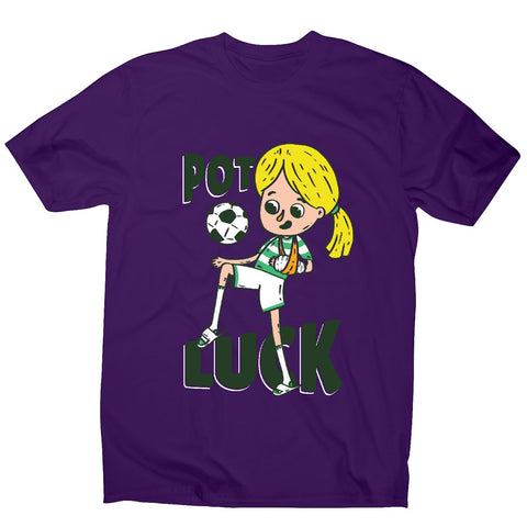 Potluck soccer - men's funny premium t-shirt - Graphic Gear