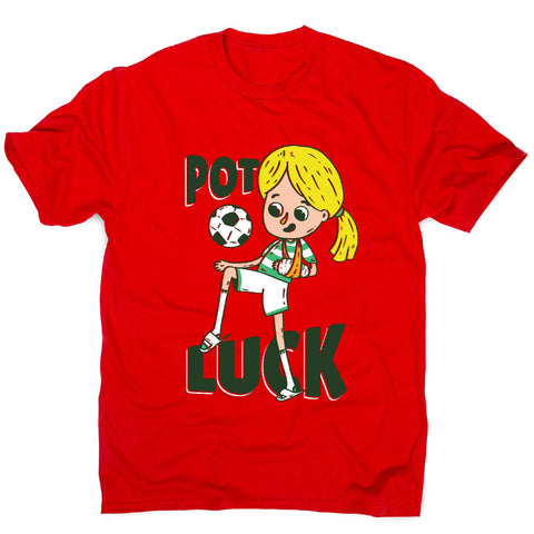 Potluck soccer - men's funny premium t-shirt - Graphic Gear