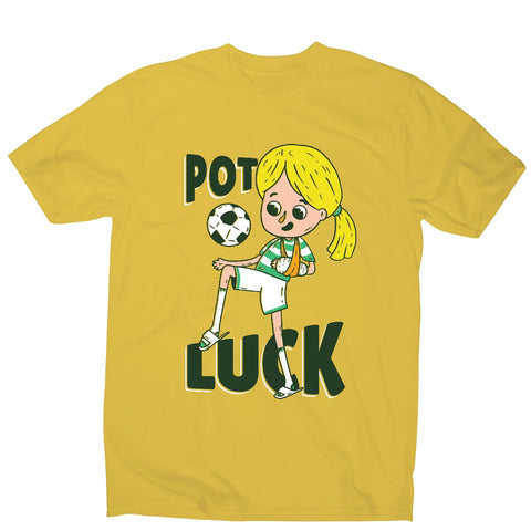 Potluck soccer - men's funny premium t-shirt - Graphic Gear